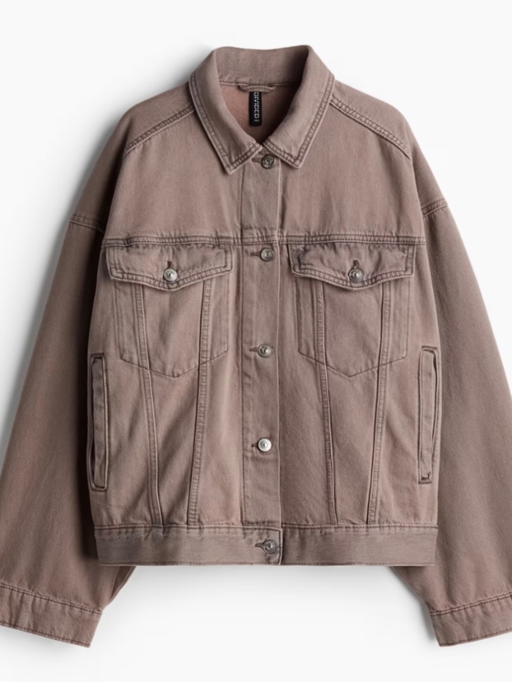 H&M Divided Taupe Denim Jacket